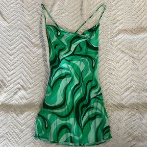 Zara The Safia Dress- Mini Dress \ Green